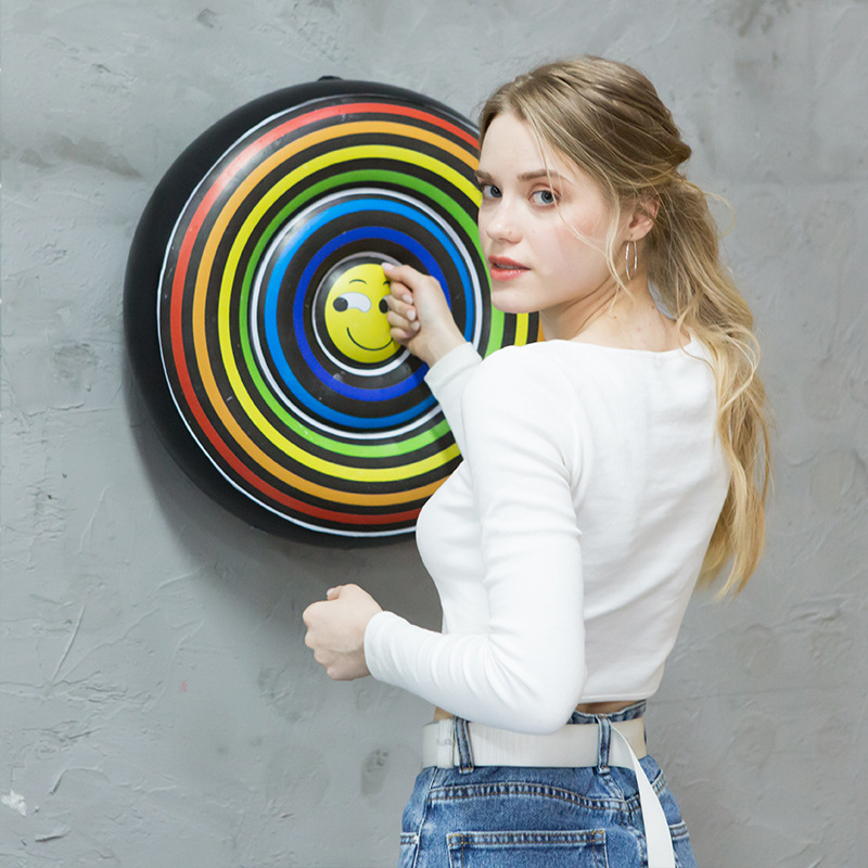 Creative new inflatable wall boxing targets, Taekwondo targets, adult reaction balls, thickened boxing columns, children's unbreakable dolls, high-end thickened stress-relieving gadgets, enhancing concentration and explosive power Specification image