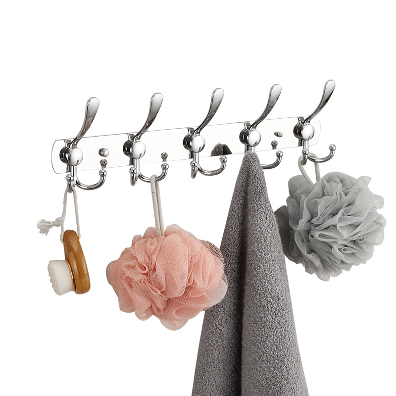 Factory direct sales of stainless steel hooks, row hooks, hotel and guesthouse door hanging hooks, coat hooks, wall hangers, clothes hanging racks Item Picture
