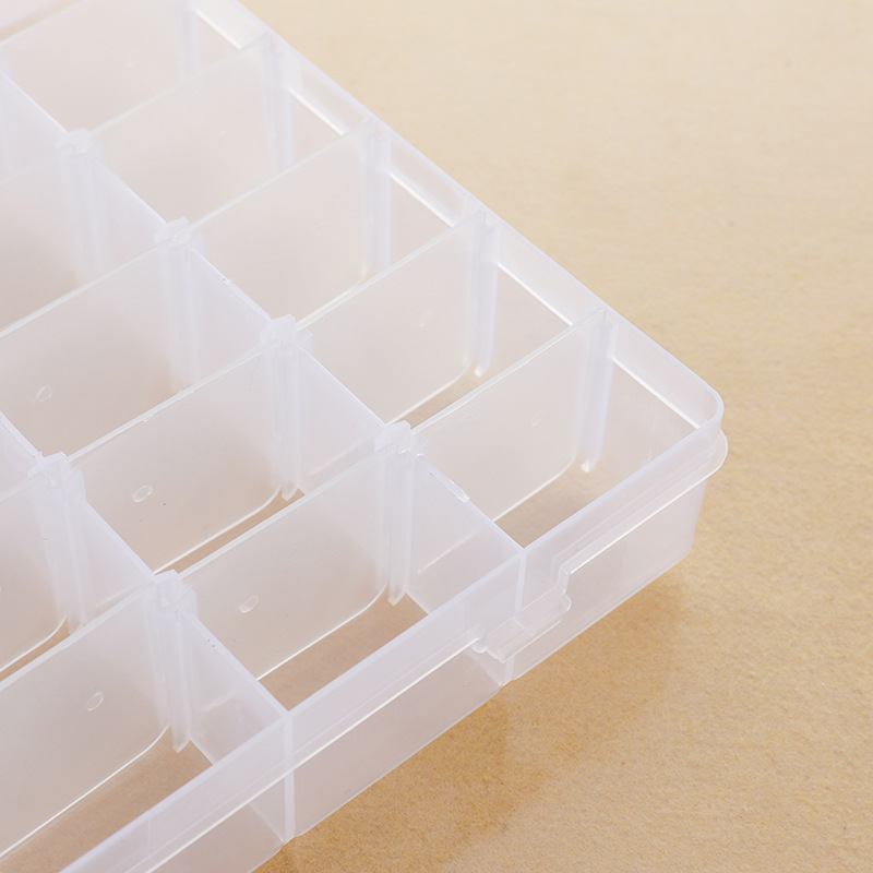 36-compartment detachable transparent plastic box, multi-functional desktop creative organization small box, DIY small item storage box Specification image