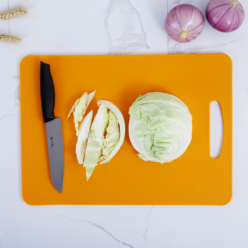 Large thick cutting board kitchen cutting fruit cutting board multi-color baby food classification cutting board can be carried Specification drawing