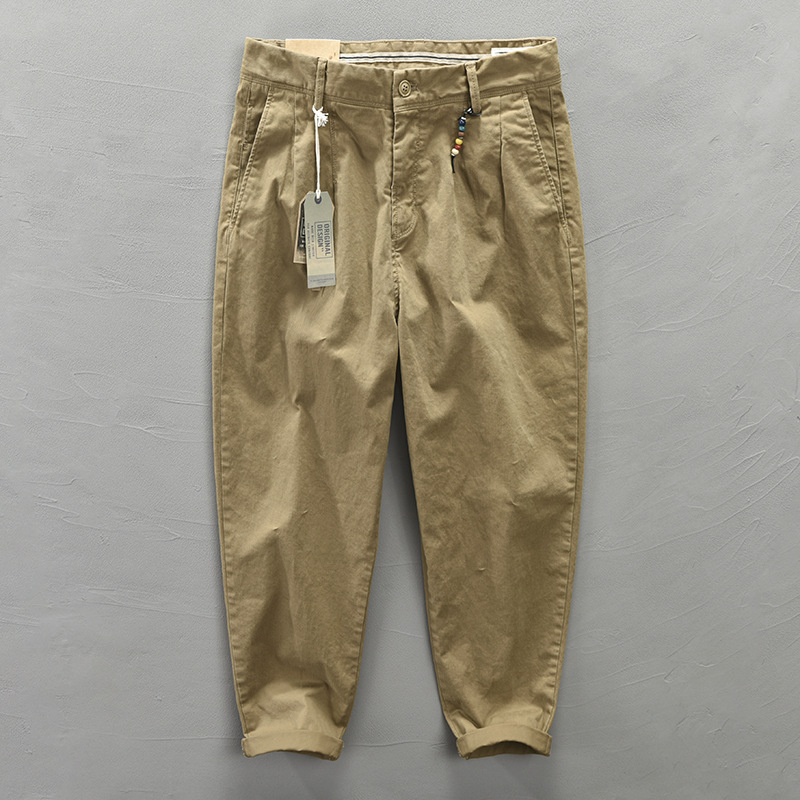 Z301 Autumn and Winter new men's solid color casual work pants one-piece consignment