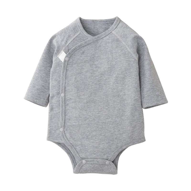 Newborn clothes 2020 Spring and Autumn New style Baby long-sleeved boneless triangular one-piece hatching clothes, pure cotton baby undergarment Item Picture