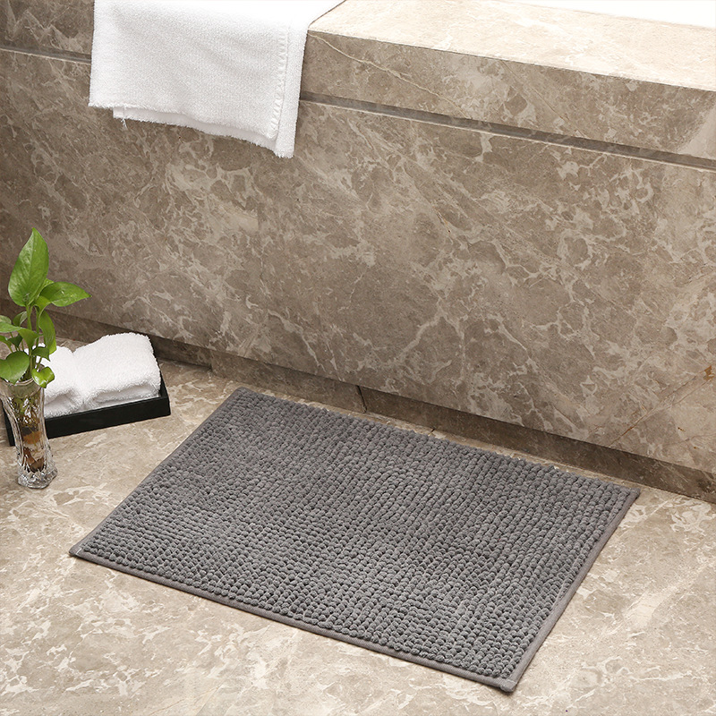 Cross Border Short Velvet Chenille Floor Mat Entry Entry Living Room Bedroom Floor Mat Balcony Carpet Non-Slip Absorbent Bath Mat details Picture