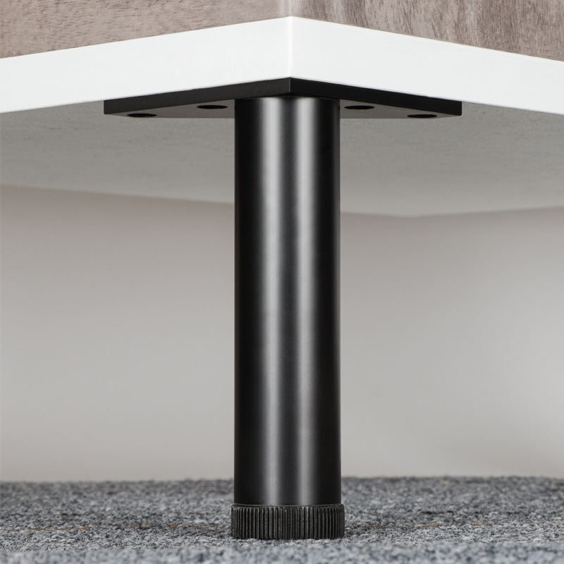 Dingjie furniture's aluminum alloy cabinet feet are adjustable. The diameter of the black cabinet and bathroom cabinet feet support legs is 28mm Specification image