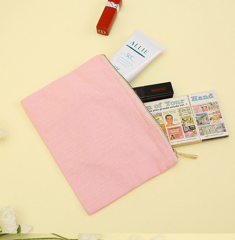 Diy Pen Bag Canvas Print Makeup Bag Hold Bag Women's Multi-Functional Storage Amazon Cross-Border Hot Application Scenario