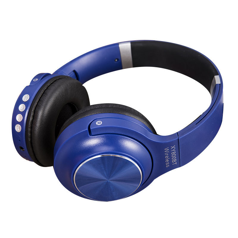 Cross-border exclusive Bluetooth 5.0 over-ear headphones XY800BT foldable and retractable card FM gift Item Picture