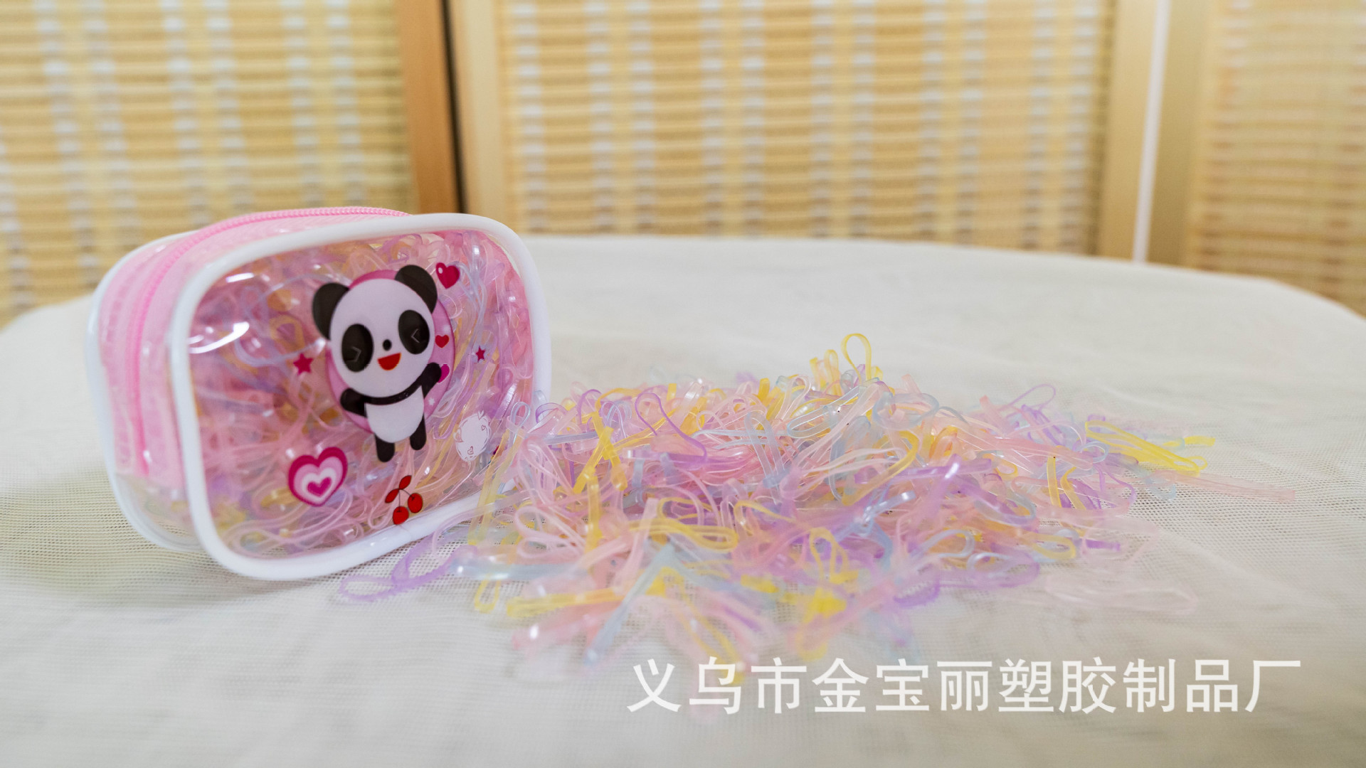 Jinbaoli Factory direct sales of children's headwear, hair ties, disposable rubber bands for women, hair ties for girls, baby hair bands, and rubber bands Item Picture