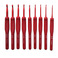 新款编织工具套装钩针TPR硅胶铝钩针红色柄包胶铝钩针全套9支PU包图