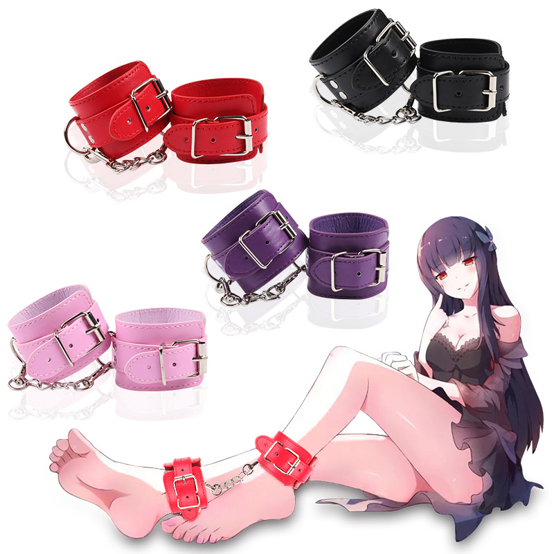 Adult sex toys Leather sex sm binding foot cuff alternative sex toys sex temptation products full figure