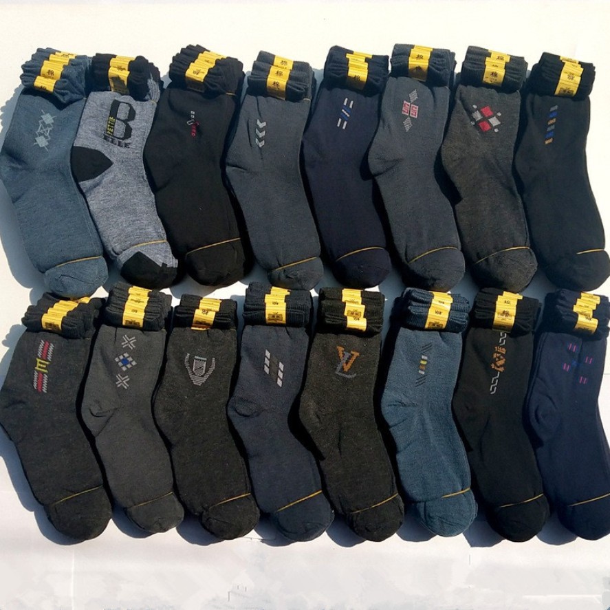 Wholesale men's casual socks, middle-aged and elderly socks, casual socks for the elderly wholesale, small hanging flower special offer details Picture