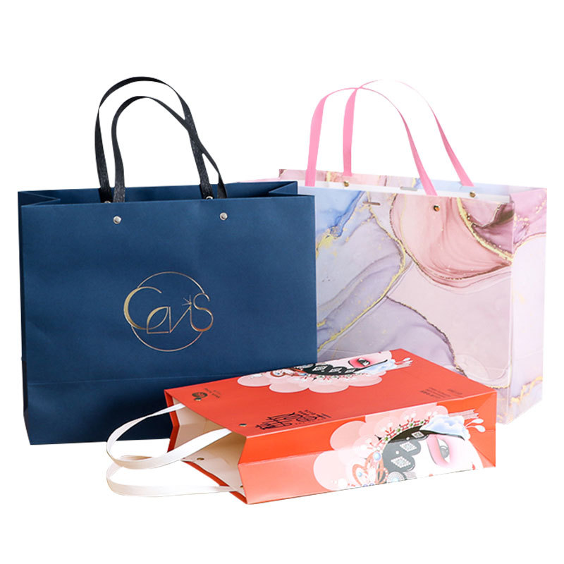 Manufacturers Wholesale Square Bottom Kraft Paper Bag Advertising Hand Gift Bag Flat Kraft Paper Bag Spot Item Picture