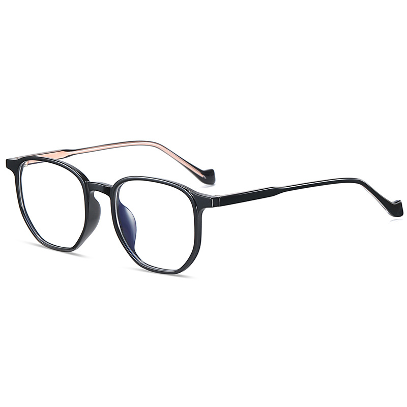 阿莎露网红新款TR90眼镜框不规则透明框板材插芯镜腿韩版素颜眼镜详情图4