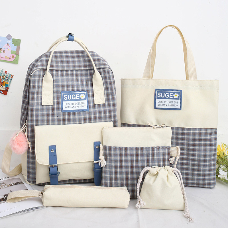 Large capacity portable primary school students 3-9 grade backpack Korean backpack small fresh campus junior high school schoolbag female thumbnail