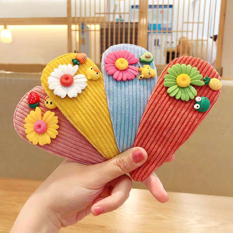 Tienda de piso cute fruit hairpin top clip cute girl flequilla clip simple niños clip de peinado tocados details Picture