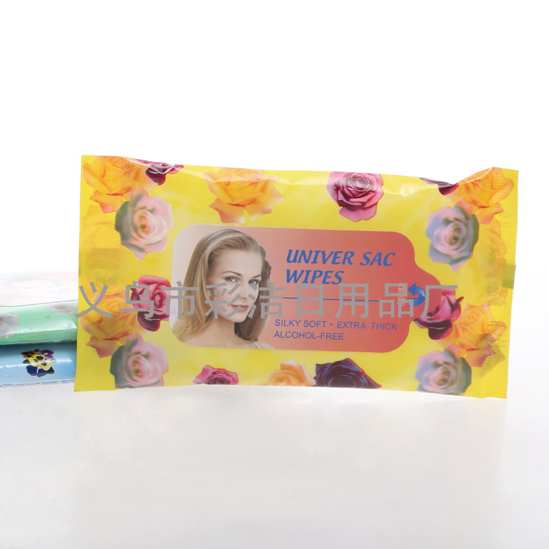 Rose Makeup Remover Wipes Plant Gentle Makeup Remover Wipes Remover Manufacturers Wholesale 10 Pieces details Picture