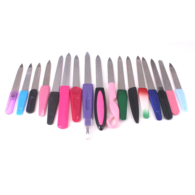 Direct sales of stainless steel nail files, sandblasted and sandplated metal nail files, sandpaper, and rubbing strips shanilak Item Picture