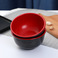 塑料皿密胺仿瓷碗  红黑汤饭碗 彩色塑料碗 双色碗  一元两元批发图