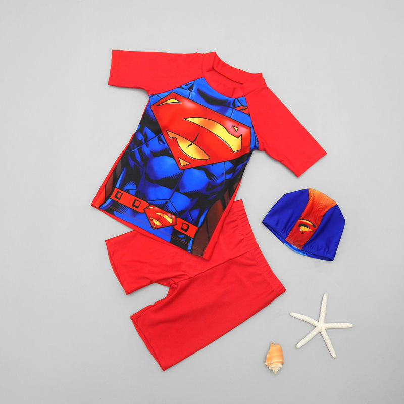 Kids' Swimsuit Boys' Swim Shorts Split Suit Baby Big Kids Boys' Swimsuit Student Cartoon Hot Spring Swimsuit Item Picture