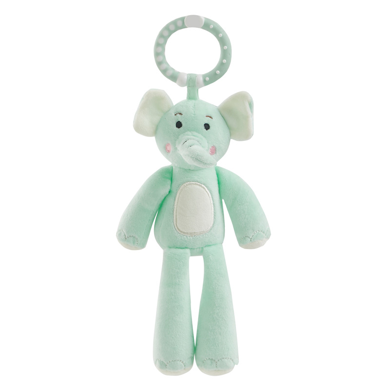 Infant and toddler sleeping wind chime bear and little rabbit can be bitten and played with. Lullaby wind chime doll bed bell soothing doll Application Scenario