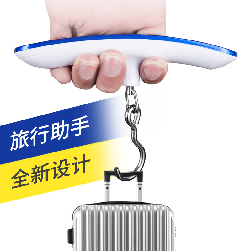 2021 New Stainless Steel Electronic Weighing Courier Scale Travel Electronic Hook Luggage Scale Portable Portable Package details Picture