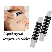 Baby forehead temperature sticker cartoon mini thermometer Flexible liquid crystal color-changing forehead thermometer