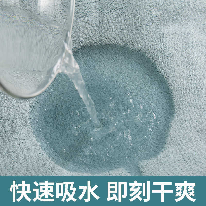 Tuoou Factory Direct Sales Coral Velvet Bath Towel Super Soft Water Absorbent Quick Dry Hair Baby Children Bath Towel Men And Women Ins Network details Picture