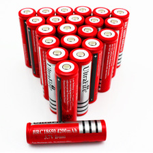 18650锂电池 3.7V大容量1200毫安充电电池平头尖头强光手电筒电池