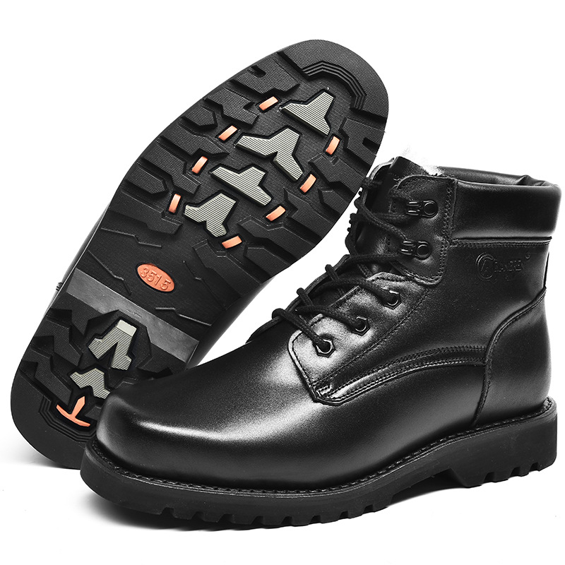 Jihua 3515 Men's Boots Special Forces Combat Boots Goodyear Wool Boots Outdoor Cotton Shoes Warm Winter Boots Men's Shoes details Picture