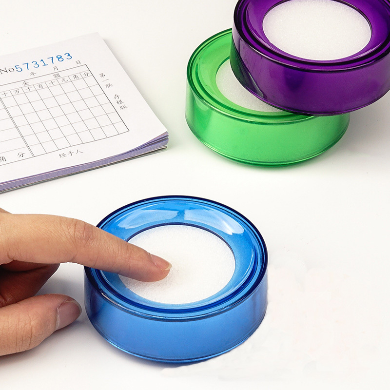 Wet hand device counting money counting money wax money sponge jar bank office accountant dipping box sponge dipping box office
