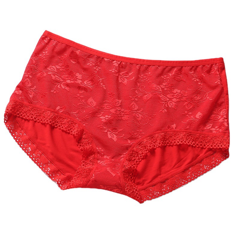Small Day 8807 Large Size Lace Edge High Waist Comfortable Fat Mm Middle-Aged Women Underwear Application Scenario