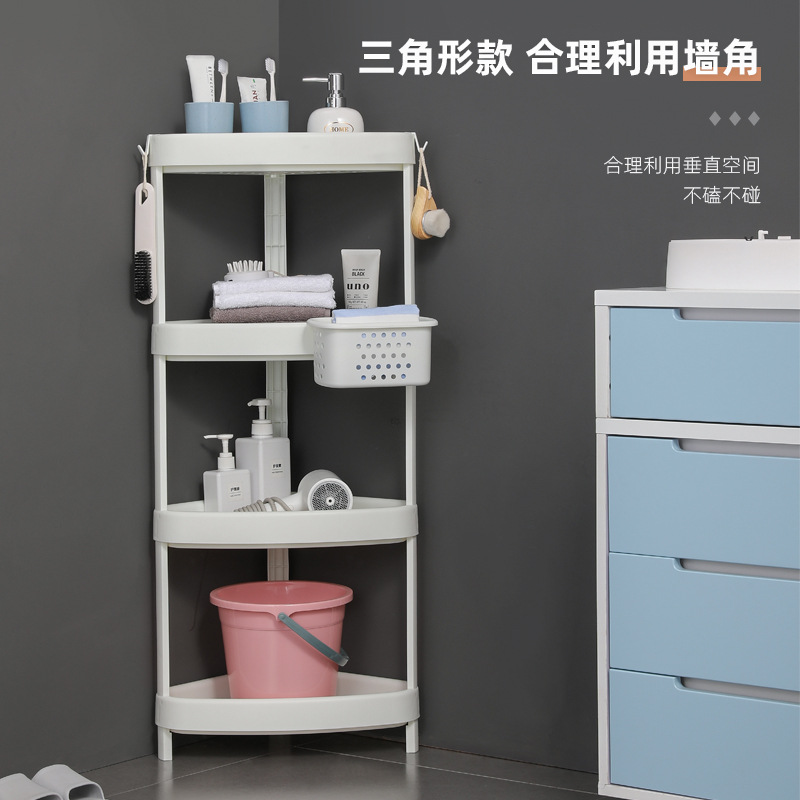 Bathroom storage rack, floor-standing toilet basin rack, washroom toilet storage rack, plastic storage rack Specification image