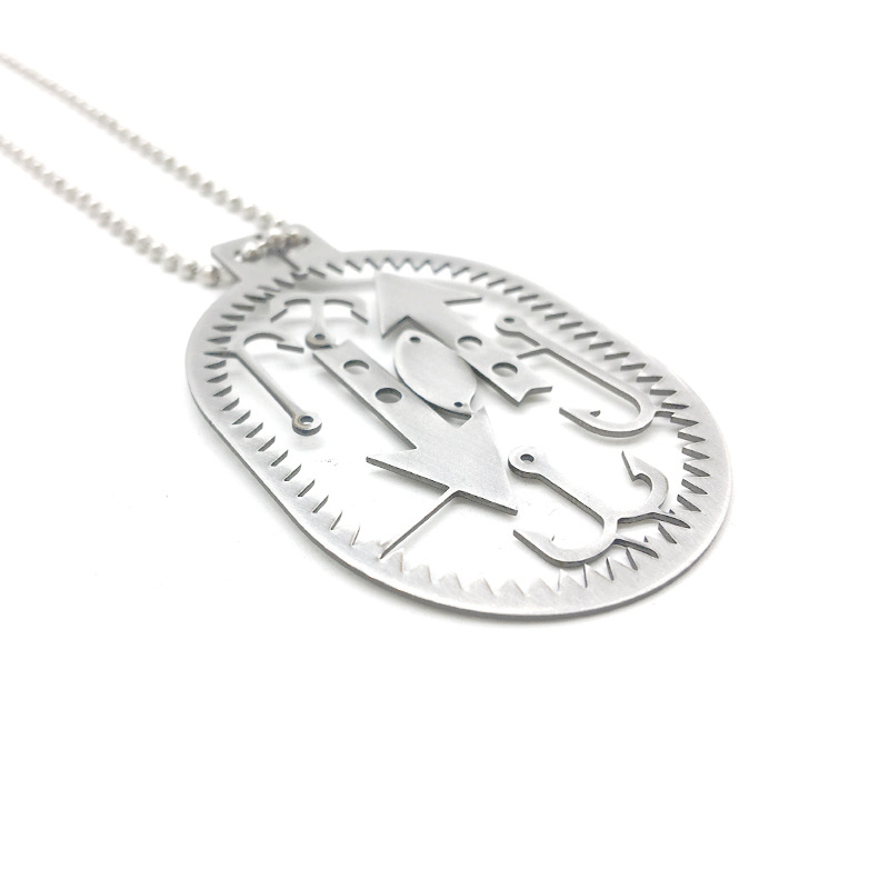 Amazon's best-selling fishhook card necklaces, card knives, outdoor multi-functional fishhook cards, fishing tools, and field equipment Specification image