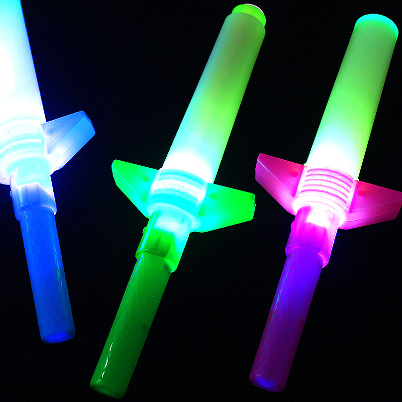 四节伸缩荧光棒演唱会道具剑型发光棒剑儿童玩具学生表演发光玩具详情图2