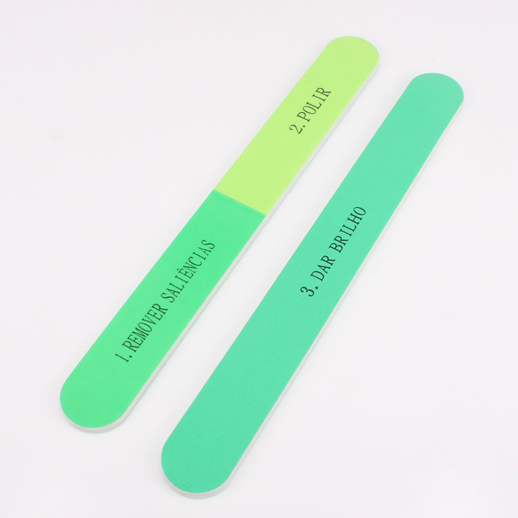 The manufacturer supplies thin three-color polishing and grinding nail sander strips, multi-functional eva nail scrubs and shanilak