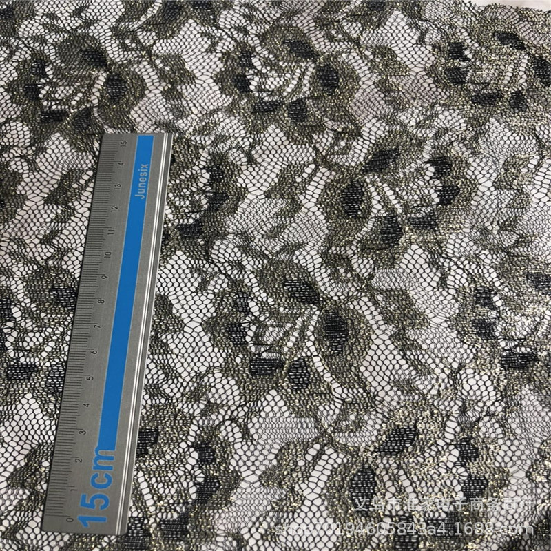 Factory direct sales, available in stock for gold thread lotus lace, gold thread fabric, lace headwear and accessories, handcrafted backgrounds