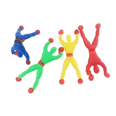 Children's toys funny wall crawler superman large sticky man spider man sticky little man to push wholesale thumbnail