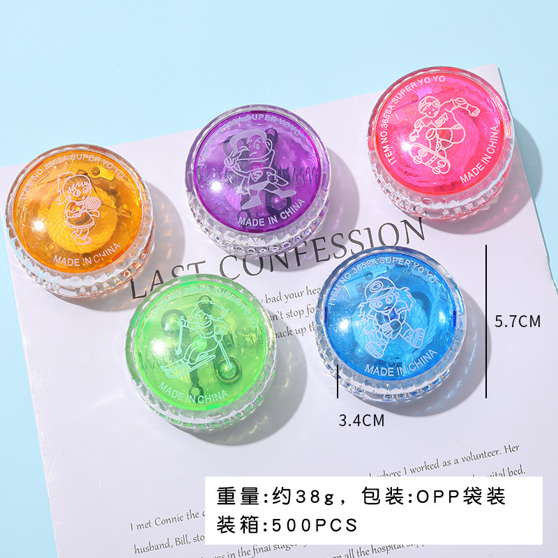 T儿童塑料发/炫光溜溜球/yoyo球带产品图