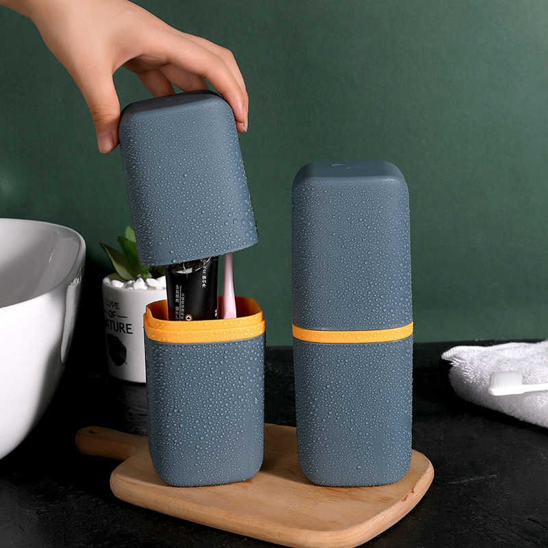 Simple Home Travel Toiletry Cup Mouthwash Cup Dental Bucket Toothbrush Toothpaste Storage Box Dental Box Portable Set Application Scenario