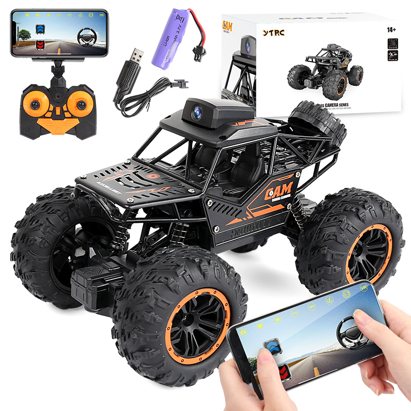Cross-border remote control toy WIFI camera car Children's off-road high speed remote control car Track car drift camera remote control car full figure