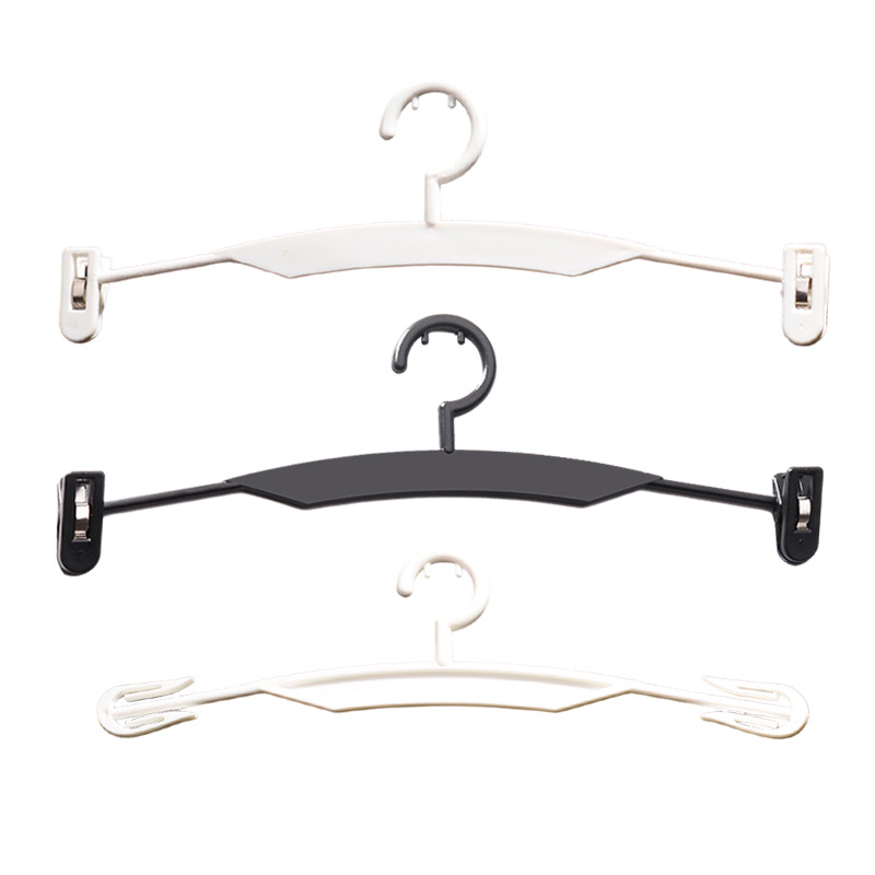 New clip bra, underwear hanger, underpants hanger, plastic hanger, home clothing store, adult black and white color batch Item Picture