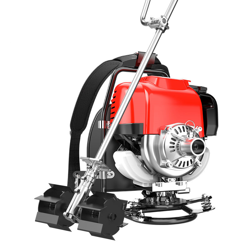 Mower Knapsack Small Household Electric Weeder Four-Stroke Mower Lawn Mower Multi-Function Mower Item Picture