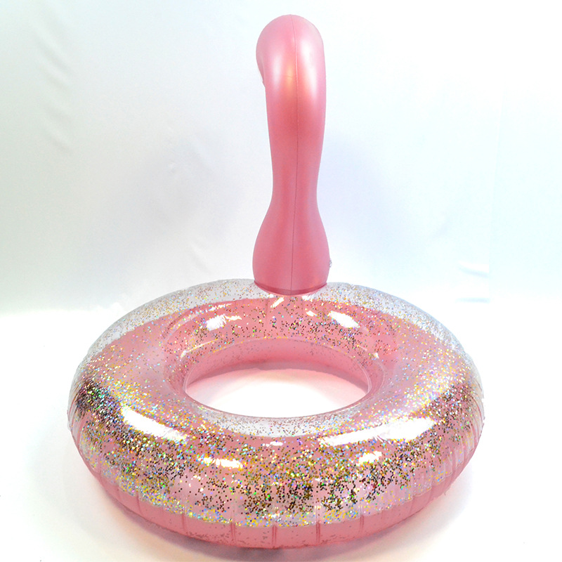 Rainbow Rain ® Pvc Sequin Ring Influencer Ins Love Bird Lifebuoy Adult Flamingo Swimming Ring Specification drawing