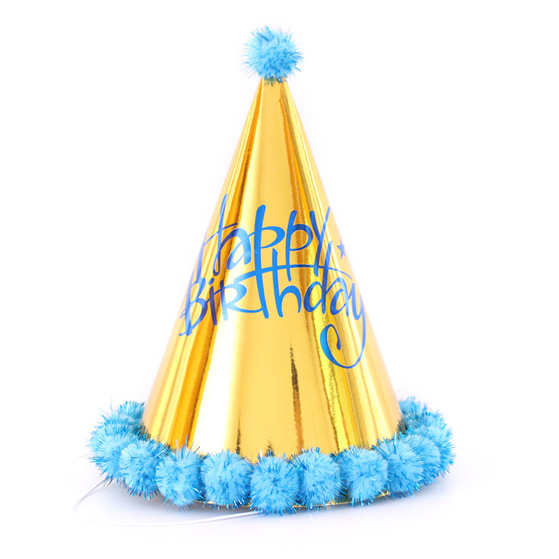 厂家批发成人/生日帽白底实物图