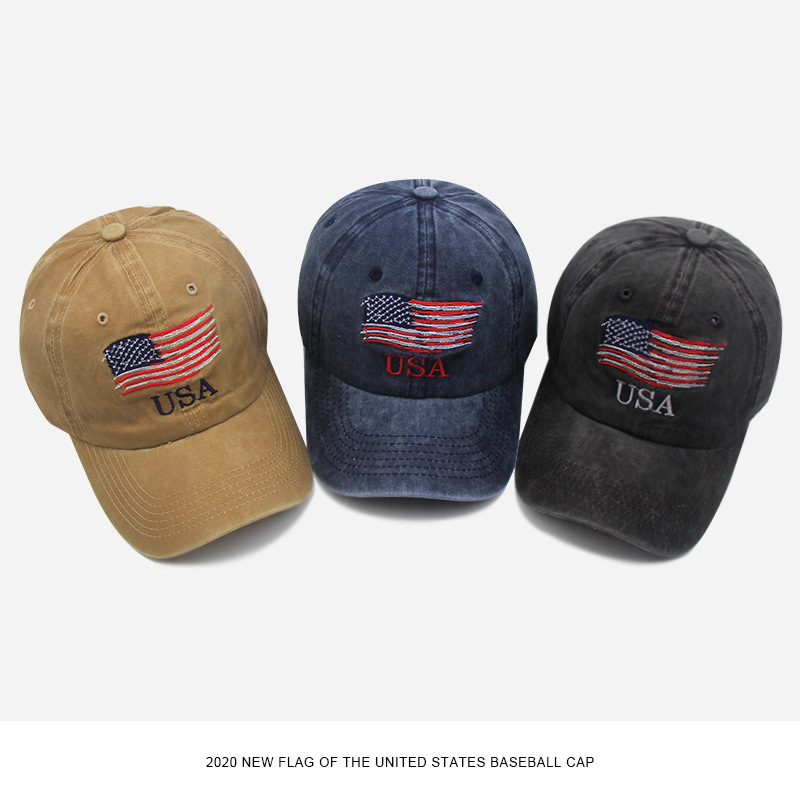 Hat European And American Women Washed To Do Old American Bent Baseball Hat Male Personality Fashion Popular Couple Visor Specification drawing