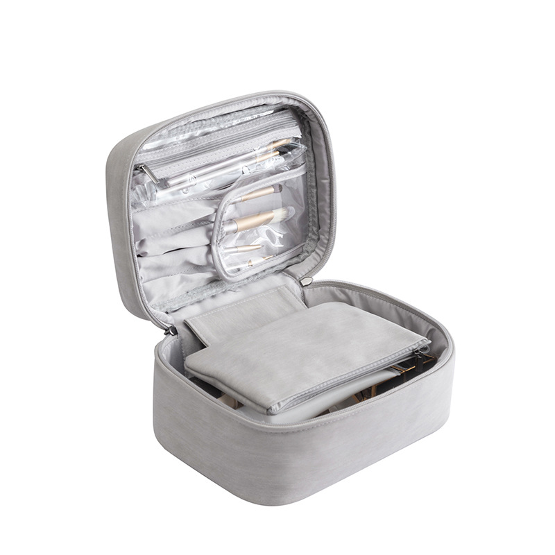 Fan Degree Makeup Bag Wholesale Large Capacity Portable Korean Version Travel Cosmetics Storage Bag Simple Fashion Toiletry Bag Female Item Picture