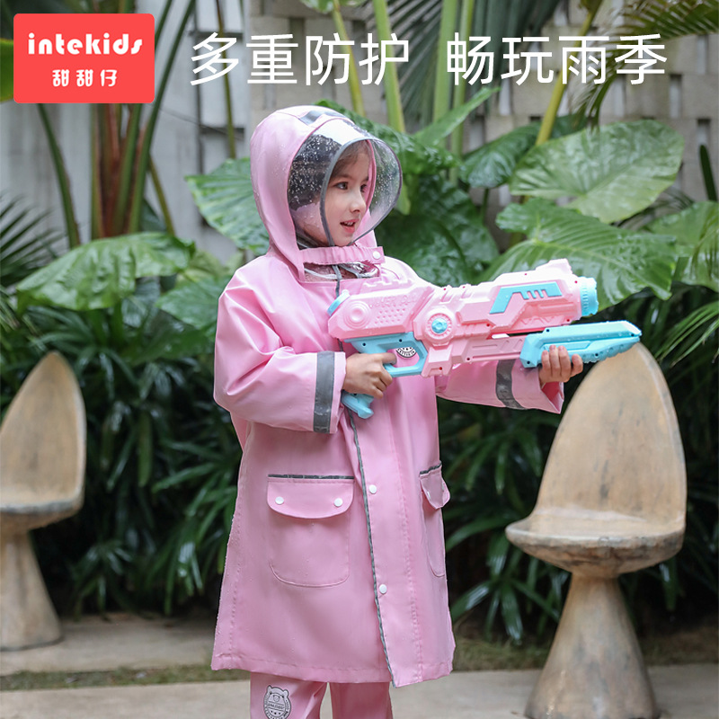 小学生儿童雨衣男童雨具幼儿园女雨披中大童带书包位小孩防护雨衣详情图4