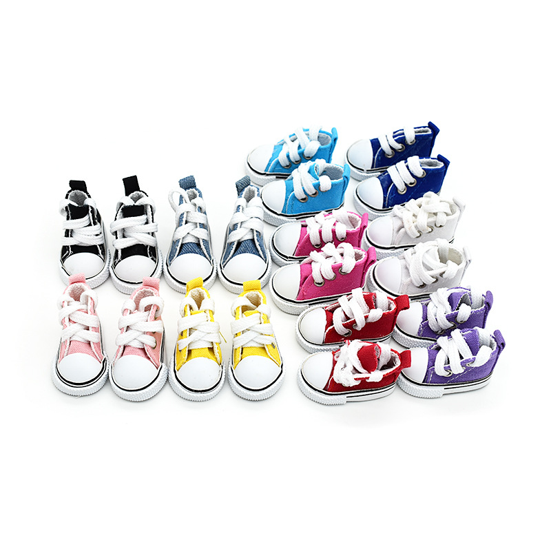 20cm baby shoes, 6 points bjd6 points canvas shoes, 30 cm joint doll dress-up toy doll shoes Specification image