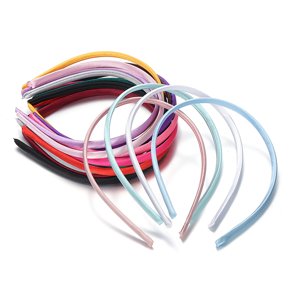 10 Pcs/Pack 0.9Mm Thickened Candy Color Bag Cloth Headband Diy Headband Material Hair Accessories Color Fine Headband