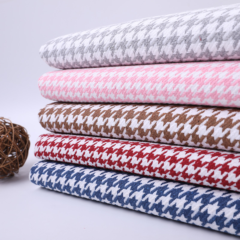 Yarn-Dyed Plaid Fabric Sofa Table Chair Shoes Hat Cloth Decorative Cloth Bag Plaid Fabric Sand Released In Stock Application Scenario