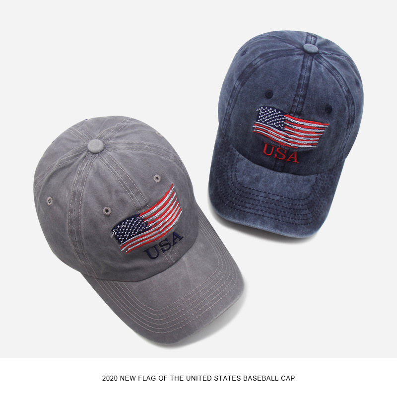 Hat European And American Women Washed To Do Old American Bent Baseball Hat Male Personality Fashion Popular Couple Visor details Picture
